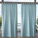 Exclusive Home Curtains Biscayne Indoor/Outdoor Two Tone Textured Tab Top Curtain Panels 54 x96 Pool Blue Set of 2