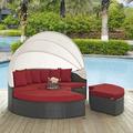 Modway Sojourn Outdoor Patio SunbrellaÂ® Daybed in Canvas Red