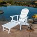 Hayle Reclining Outdoor Adirondack Chair with Footrest