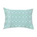 Simply Daisy 14 x 20 Greeko Simple Aqua Abstract Decorative Outdoor Pillow
