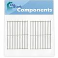 2-Pack BBQ Grill Cooking Grates Replacement Parts for Weber GENESIS SILVER A NG SWE W/CI GRATES (2005) - Compatible Barbeque Stainless Steel Grid 15