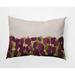 Simply Daisy 14 x 20 Sunset Tulip Purple Floral Decorative Outdoor Pillow