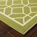 Style Haven Rio Mar Tile Inspired Trellis Pattern Indoor/ Outdoor Area Rug Light Green/Cream 6 7 x 9 6 6 x 9 Outdoor Indoor Patio Ivory Green