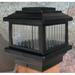 Aurora Polaris Solar LED Deck Post Light 5 Black