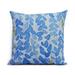 Simply Daisy 18 x 18 Flower Bell Blue Floral DecorativeOutdoor Pillow