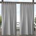 Exclusive Home Curtains Indoor/Outdoor Solid Cabana Tab Top Curtain Panel Pair 54x84 Cloud Grey