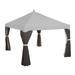 Garden Winds Replacement Canopy Top Cover for the Garden Treasure s 10 x 12 Gazebo - Slate Gray