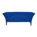 Your Chair Covers - Stretch Spandex 6 Ft Open Back Rectangular Table Cover Royal Blue for Wedding Party Birthday Patio etc.