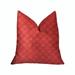 Red Luxury Throw Pillow 20in x 20in