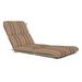 Sunbrella Striped Outdoor Chaise Cushion 74 x 22 in. - Brannon Redwood