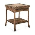 W Unlimited Outdoor Faux Sea Grass Garden Patio Furniture End Table