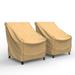 Budge Industries XSmall 27 x 30 x 31 Beige StormBlockâ„¢ Savanna Square Patio Chair Covers (2 Pack)