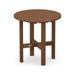 POLYWOOD Round 18 Side Table in Teak