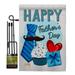 Breeze Decor BD-FD-GS-115117-IP-BO-D-US17-BD 13 x 18.5 in. Happy Fathers Day Summer Impressions Decorative Vertical Double Sided Garden Flag Set with Banner Pole