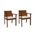 Nelson Easy Carver 2 pc Patio Chair Set with Cushions in Eucalyptus