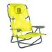 Ostrich On-Your-Back Outdoor Reclining Beach Pool Camping Chair Green