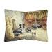 Carolines Treasures BDBA0118PW1216 Border Collie Dog Litter Fabric Decorative Pillow 12H x16W multicolor