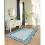 Liora Manne Carmel Multi Border Indoor Outdoor Area Rug Aqua