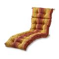 Greendale Home Fashions Kinnabari Stripe 72 x 22 in. Outdoor Chaise Lounge Chair Cushion