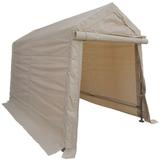 Impact 6 x 8 ft. Outdoor Metal Storage Shed Beige
