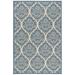 SAFAVIEH Beach House Lennox Damask Indoor/Outdoor Area Rug Cream/Blue 4 x 6