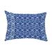 Simply Daisy 14 x 20 Greeko Simple Royal Blue Abstract Decorative Outdoor Pillow