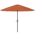 Pure Garden 9FT Outdoor Vented Patio Umbrella with Easy Crank (Terracotta)