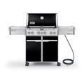 Weber Summit E-470 Natural Gas Grill With Rotisserie Sear Burner & Side Burner - Black - 7271001