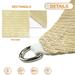 Sunshades Depot 10 x 19 Sun Shade Sail Rectangle Permeable Canopy Beige Custom Size Available Commercial Standard