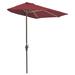Off-The-Wall Brella 7.5 or 9 Half-Umbrella with Sunbrella or Olefin Fabric Canopy Antique Beige
