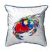 Dungeness Crab Small Indoor/Outdoor Pillow 12x12