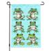 See No Evil Hear Speak Tropical Rainforest Frogs Garden Yard Flag