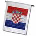 3dRose National Croatian Polyester 1 6 x 1 Garden Flag