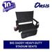 Oasis Big Daddy Super Heavy-Duty Stadium Seat - Portable & Easy to Carry - Chair with Seat Cushion Two Drink Holders & One Blanket - 10 Years Warranty