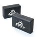 Black Mountain Products Set of Two Yoga Blocks 4 x 6 x 9 Black