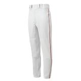 Mizuno Men s Premier Piped Baseball Pant Size Extra Large White-Red (0010)