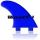 Dorsal Performance Flexrez Core Surfboard Twin Surf Fins (2) FCS Compatible Blue