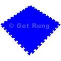 Get Rung Fitness Mat with Interlocking Foam Tiles for Gym Flooring. Excellent for Pilates Yoga Aerobic Cardio Work Outs and Kids Playrooms. Perfect Exercise Mat(BLUE 24SQFT)