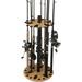 Rush Creek Creations 24 Fishing Rod Spinning Round Storage Rack