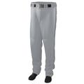 Augusta XS Youth Series Baseball/Softball Pant With Piping Silver Grey/Black 1446