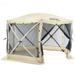 CLAM Quick-Set Escape 11.5 x 11.5 Ft Portable Outdoor Canopy Shelter Tan