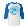 Shop4Ever Men s Autism Awareness Accept Understand Love Circle Raglan Baseball Shirt X-Small White/Blue