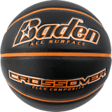 Baden Crossover Indoor/Outdoor Basketball-Black/Orange Size 6