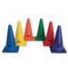 S&S Worldwide Spectrum 12 High Plastic Cones. Lightweight Durable HDPE Cones with 7-3/8 Square Base in 6 Colors. Set of 6.