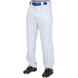 Rawlings Youth Semi-Relaxed 150 Cloth Pinstripe Pant | White/Royal | 2XL
