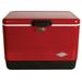 Coleman Vintage 54-Quart Steel Belted Cooler Red