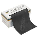 TheraBand Professional Latex Resistance Bands 6 Yard Roll Black Special Heavy Advanced Level 1