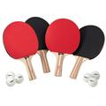 Viper Four Racket Table Tennis Set Includes 4 Paddles and 6 Ping Pong Balls