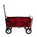 (P) Red Mac Sports Collapsible Folding Utility Wagon Garden Cart Shopping Beach