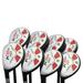 LEFT HANDED Majek Golf Senior Mens All Hybrid Complete Full Set which Includes: #3 4 5 6 7 8 9 PW Senior Flex Total of 8 New Utility A Flex Clubs with Premium Men s Arthritic Grip